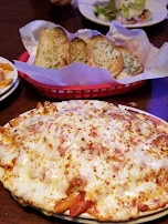 Baked Mostaccioli with Garlic Bread