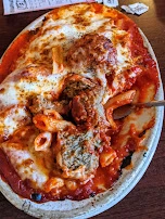 Baked Mostaccioli with Meatballs