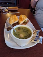 Shredded Beef Sandwich and Wedding Soup